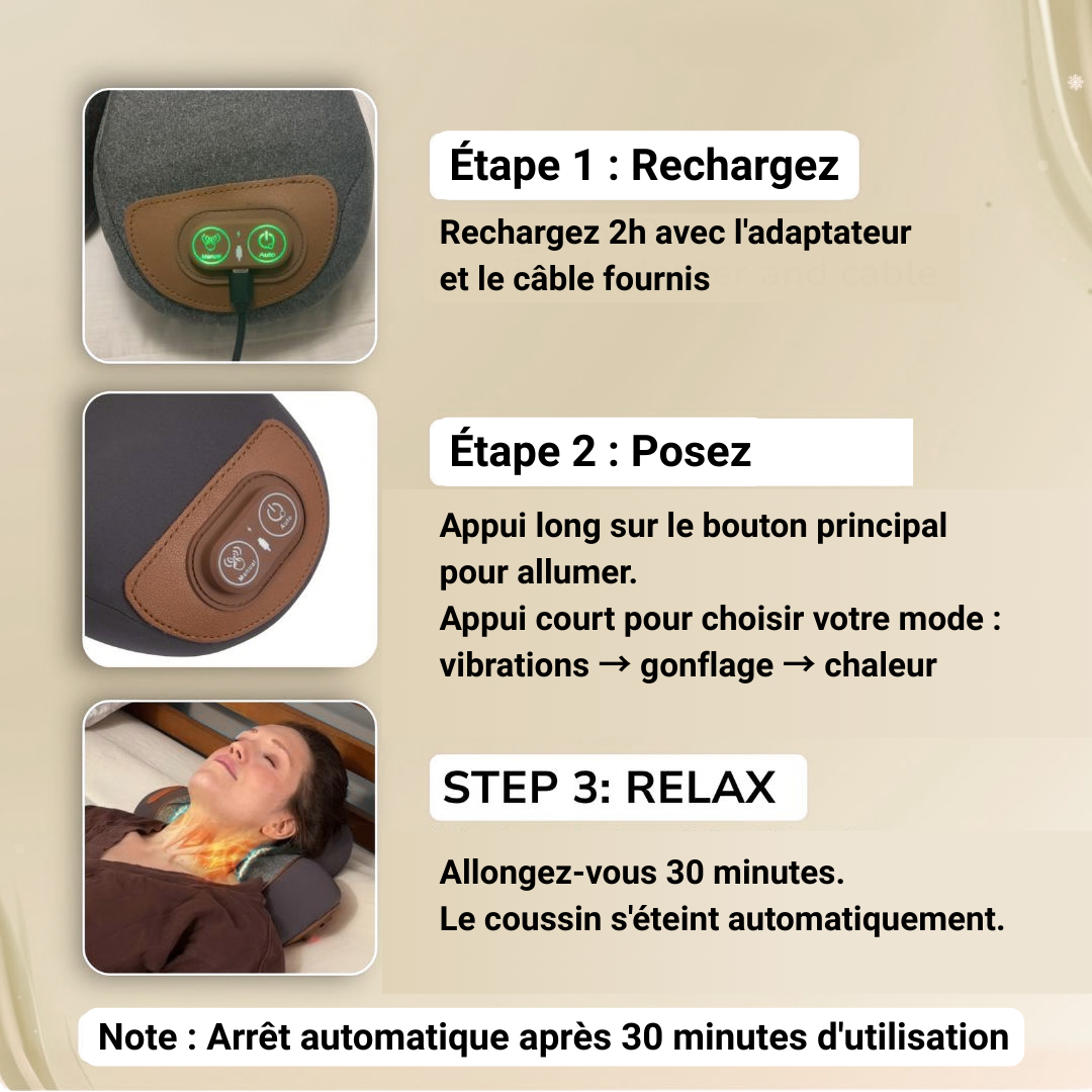 Coussin cervical 4 en 1 AXELII