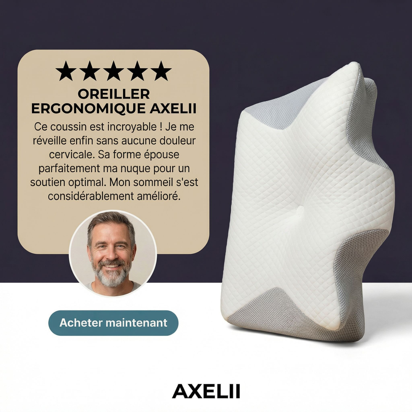 Oreiller ergonomique AXELII
