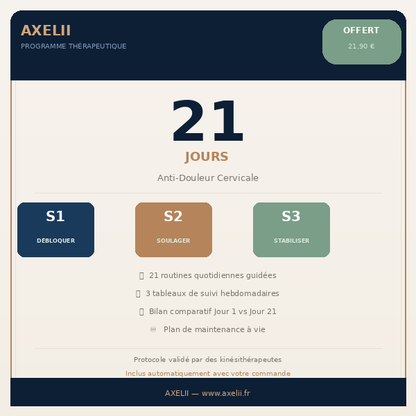 Programme 21 jours anti-douleur cervicale